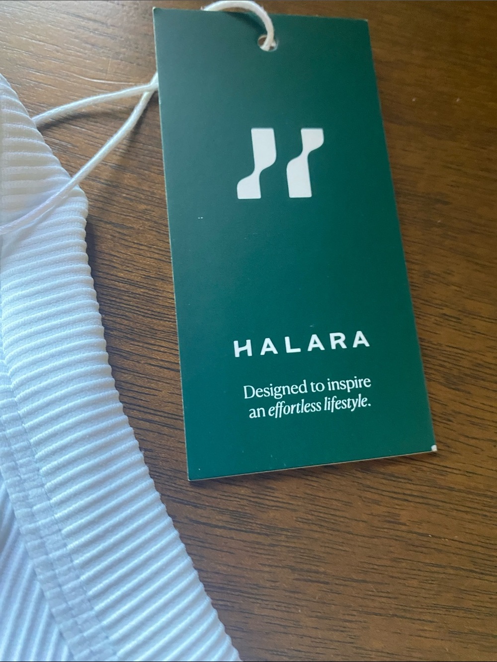 HALARA White Ribbed Halter Sports Bra Size XS - Picture 7 of 15